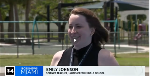 6th Grade science teacher solar eclipse CBS news photo